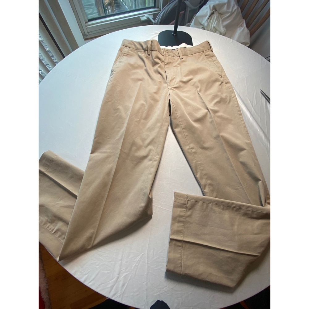 Polo Ralph Lauren Stretch Classic Fit Khaki Chino Pants Mens 36x34 Tan Tan